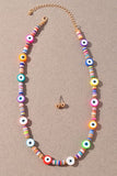 Rainbow Evil Eye Necklace