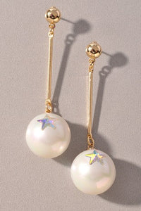 Star Pearl Earrings