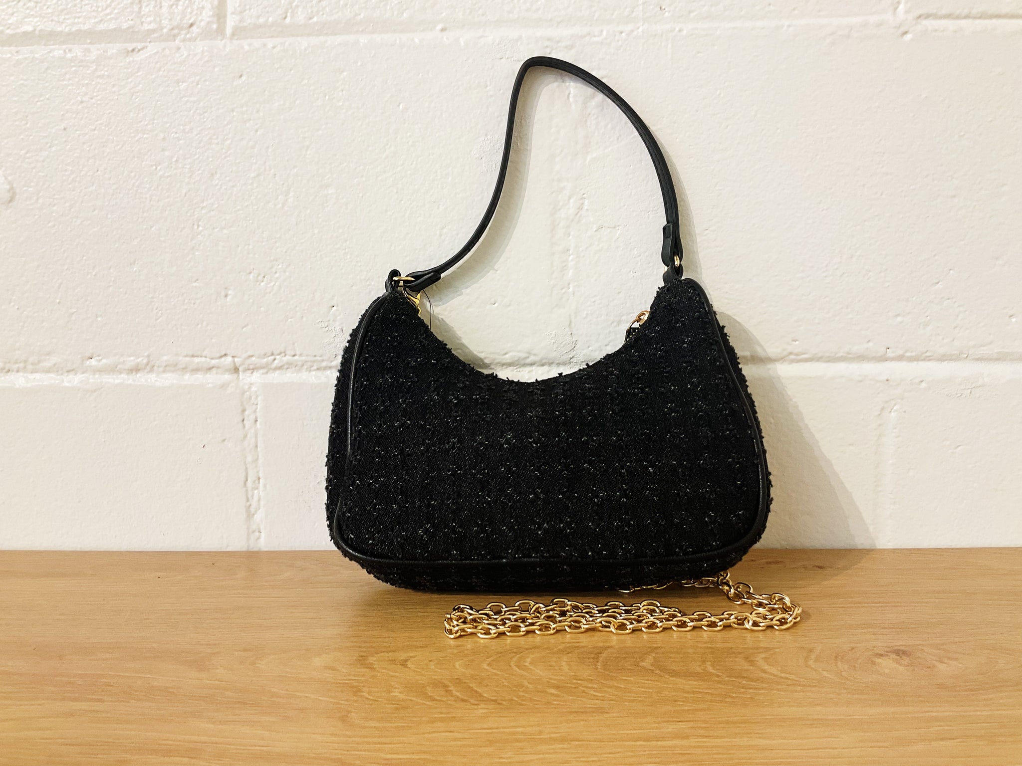 Black denim purse Clearance