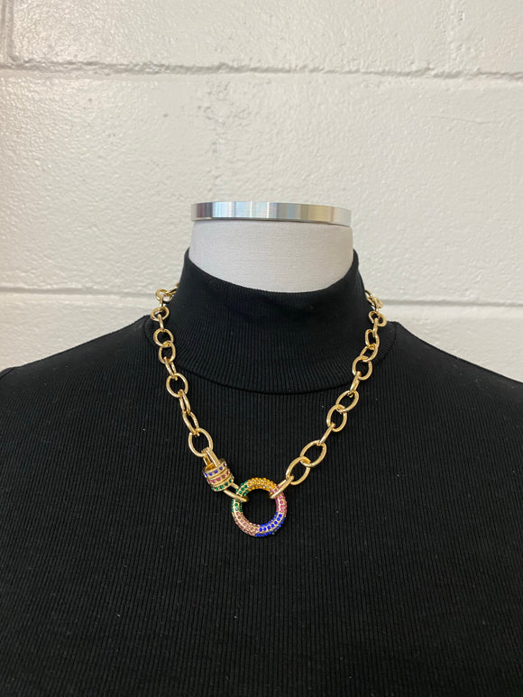 Rainbow Ring Necklace